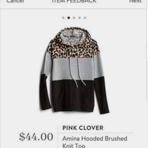 Pink Clover - Amina Hooded Brushed Knit Top